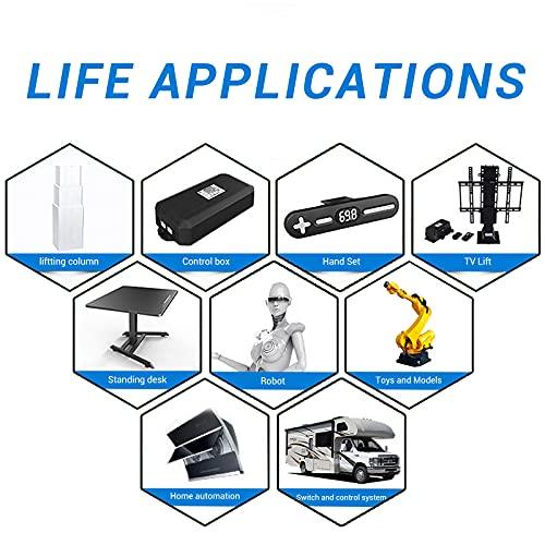 Electric Micro Linear Actuator 12V - 2" Stroke, 64N/14.4lb, Speed 0.6inch/s Mini Waterproof Motion Actuator Small 12 V DC, w/Mounting Brackets, for Sofa Massage Recliner TV Table Cabinet Window Lift - fast shipping 🇺🇸