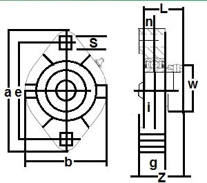 FHFLCTQ205-16 Bearing Flange Ductile Flush 2 Bolt 1 - fast shipping 🇺🇸