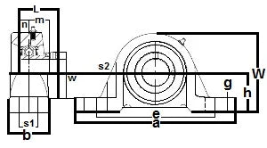 FHLP210-50mm Pillow Block Low Shaft Height 50mm Bearing - fast shipping 🇺🇸