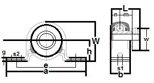 FHPRZ205-14-IL Pillow Block Cushioned Pressed 7/8 Inch Bearing - fast shipping 🇺🇸