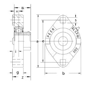 FHSFLCTQ205-13 Bearing Flange Ductile Flush 2 Bolt 13/16 Bearing - fast shipping 🇺🇸