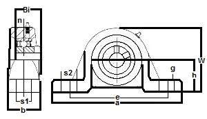 FHSLP207-23 Pillow Block Low Shaft Height 1 7/16 Bearing - fast shipping 🇺🇸