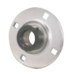 FHSPFFZ207-22 Flange Pressed Steel 4 Bolt 1-3/8" Bearing - fast shipping 🇺🇸
