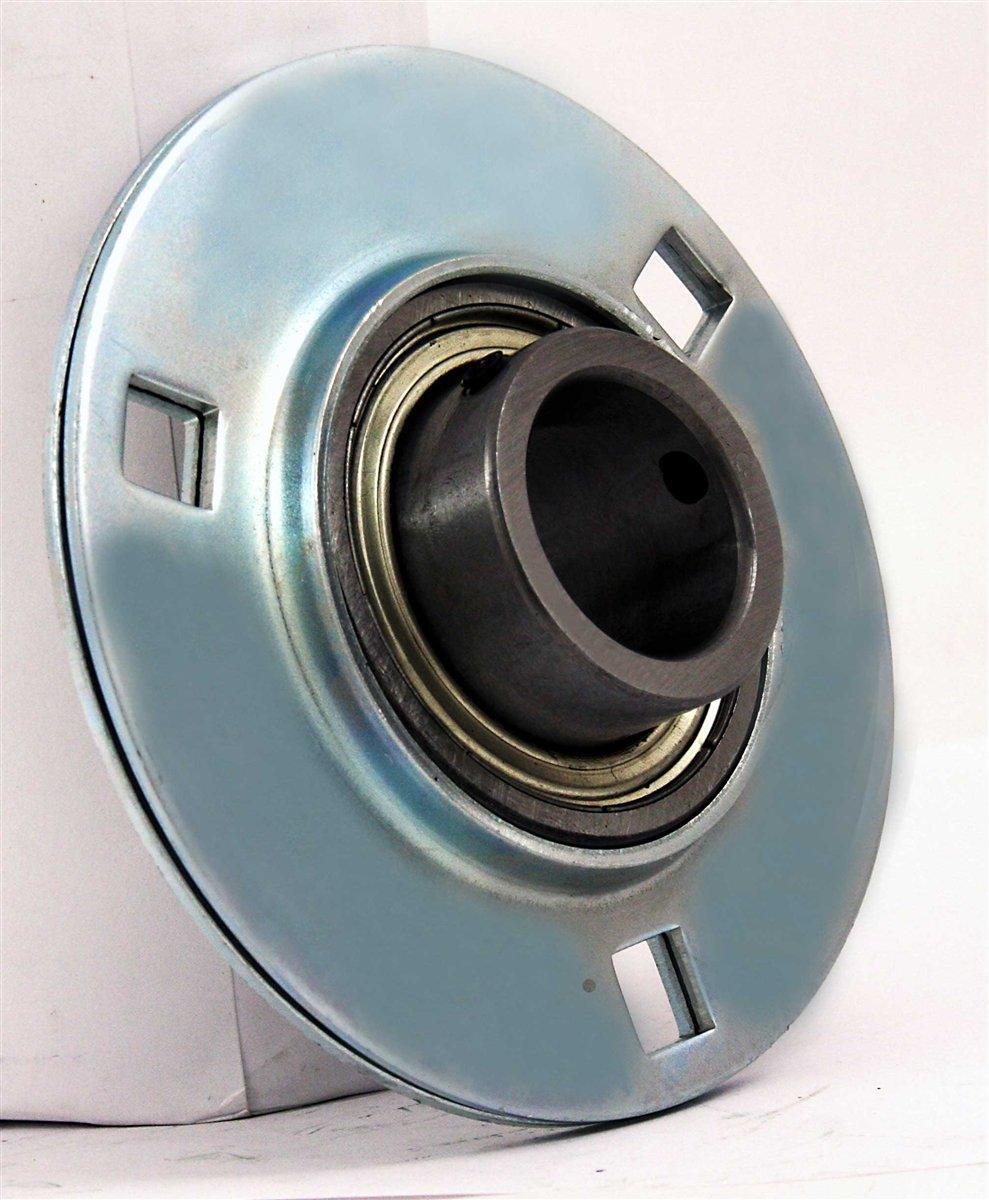 FHSPFZ206-20 Flange Pressed Steel 3 Bolt 1-1/4" Bearing - fast shipping 🇺🇸