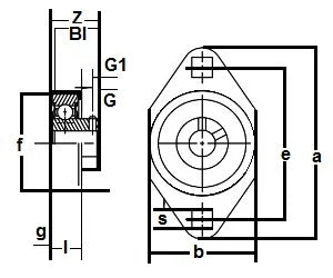 FHSR205-14-2NCFM Bearing Flange Pressed Steel 2 Bolt 7/8 Inch - fast shipping 🇺🇸