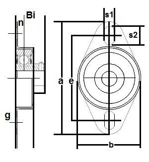 FHSR205-14-4X730 Bearing Flange Pressed Steel 2 Bolt 7/8 Inch - fast shipping 🇺🇸