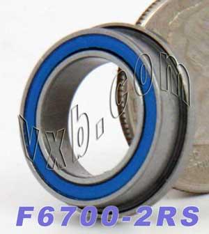 Flanged Thin Slim Sealed Bearing F6700-2RS 10x15x4mm - fast shipping 🇺🇸