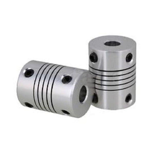 Flexible Parallel CNC Coupling D18-L25-6.35x1/4" to 8mm - fast shipping 🇺🇸