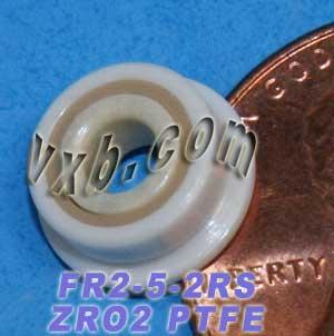 FR2-5-2RS Full Ceramic Flanged Bearing 1/8" x 5/16x9/64 inch ZrO2 - fast shipping 🇺🇸