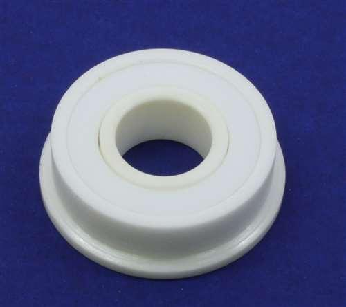 FR6-2RS Full Ceramic Flanged Bearing 3/8" x 7/8" x 9/32" ZrO2 - fast shipping 🇺🇸