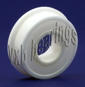 FR6-2RS Full Ceramic Flanged Bearing 3/8" x 7/8" x 9/32" ZrO2 - fast shipping 🇺🇸