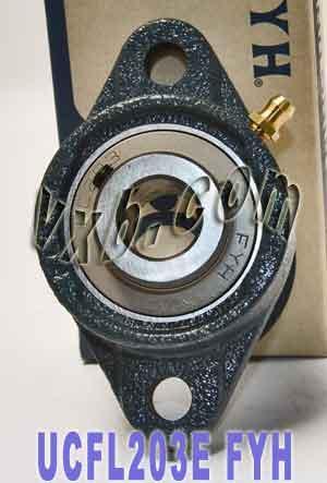 FYH Bearing 17mm UCFL203E Flanged Mounted Bearing - fast shipping 🇺🇸