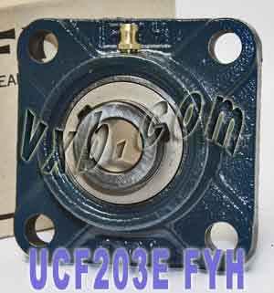 FYH Bearing UCF-203 17mm Square Flanged Mounted Bearing - fast shipping 🇺🇸