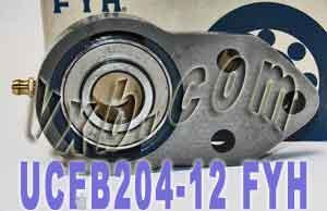 FYH Bearing UCFB204-12 3/4 Three bolt Flanged Mounted Bearing - fast shipping 🇺🇸