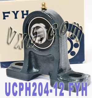FYH Bearing UCPH204-12 3/4 Pillow Block Mounted Bearing - fast shipping 🇺🇸