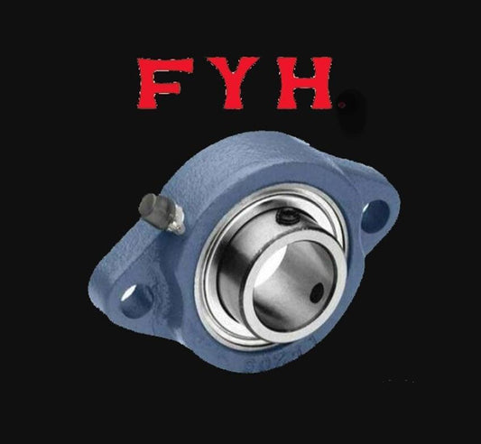FYH BLF201-8 1/2" 2-Bolt Flange Bearing, Set Screw Lock - fast shipping 🇺🇸
