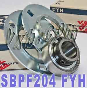 FYH SBPF204 20mm Stamped round 3-Bolt Flanged Mounted Bearing - fast shipping 🇺🇸