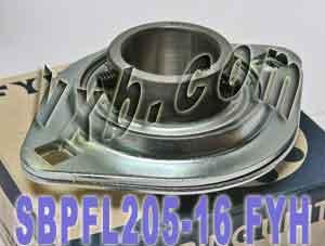 FYH SBPFL205-16 1 Stamped oval 2-Bolt Flanged Mounted Bearing - fast shipping 🇺🇸