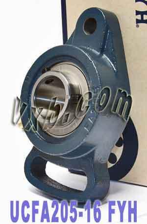 FYH UCFA205-16 1 Adjustable oval 2-Bolt Flanged Mounted Bearing - fast shipping 🇺🇸