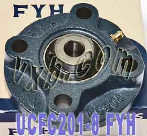 FYH UCFC-201-8 1/2 Round Flanged Bearing Mounted Bearing - fast shipping 🇺🇸