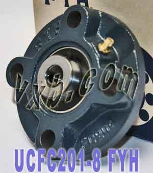 FYH UCFC-201-8 1/2 Round Flanged Bearing Mounted Bearing - fast shipping 🇺🇸