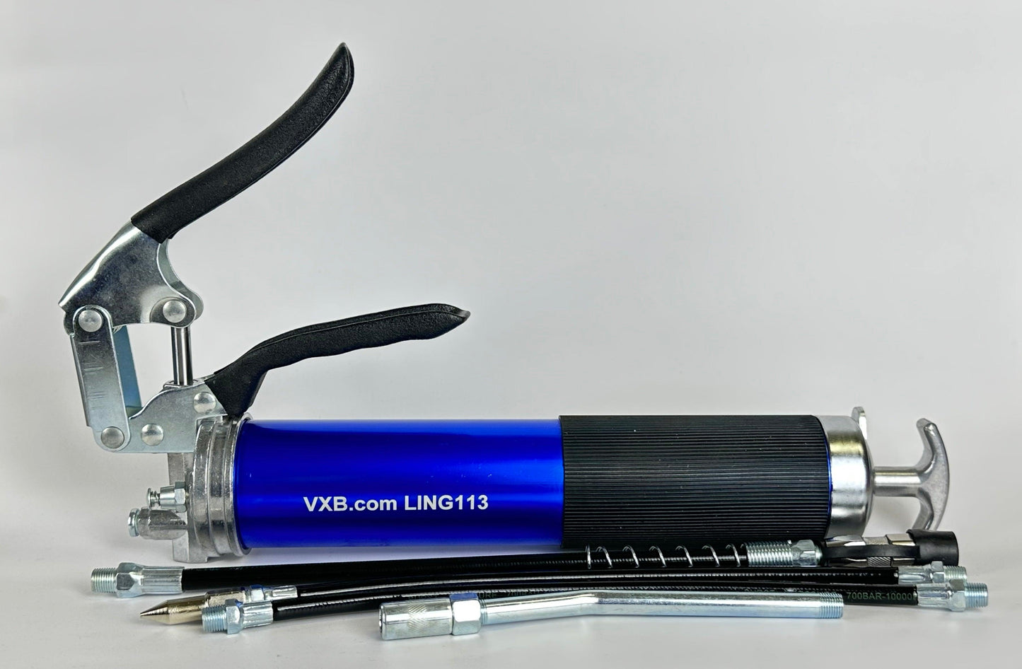 GREASE GUN LING 113 Blue Heavy Duty Grease Gun Pump Pistol Manual Grip Grease Gun Set - fast shipping 🇺🇸