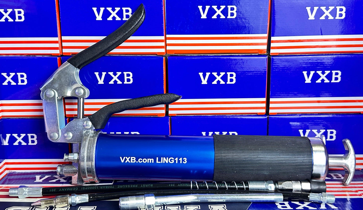 GREASE GUN LING 113 Blue Heavy Duty Grease Gun Pump Pistol Manual Grip Grease Gun Set - fast shipping 🇺🇸