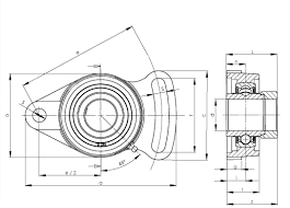 HCFA206 Adjustable Flange Cartridge Bearing Unit 30mm Mounted Bearing - eccentric Collar Lock - fast shipping 🇺🇸