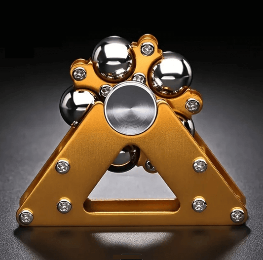 Double Pendulum Fidget Spinner – Gold Finish - Stress Relief Toy - fast shipping 🇺🇸