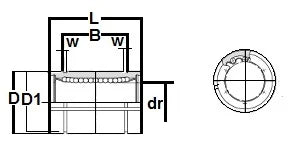 LBB12UU 3/4" Linear Motion - Seals Ball Bushing - fast shipping 🇺🇸