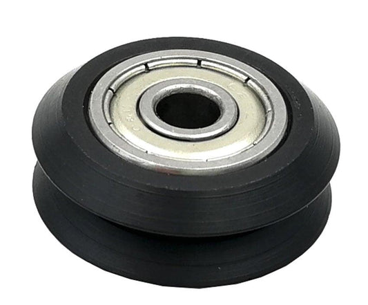 Linear Motion Guide Way 4x24.5x10mm V Groove Track Roller Bearing - Tire - fast shipping 🇺🇸