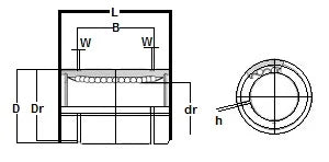 LME80120165AJ Bearing 60mm Ball Bushing Linear Motion Bearing - fast shipping 🇺🇸
