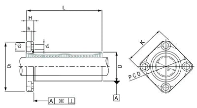 LMEK12LUU 12mm Square Flanged Bushing Linear Motion - fast shipping 🇺🇸