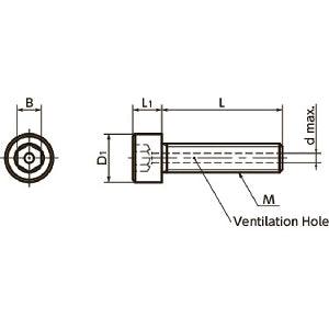 10-Pack SVSS-M4-10-MOS NBK Socket Head Cap Vacuum Vented Screws - Ventilation Hole - MoS2 Shot M4 length 10mm Made in Japan - fast shipping 🇺🇸