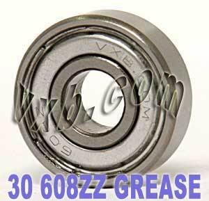 30-Pack Bearings 608ZZ 8x22x7 Shielded Greased Miniature - fast shipping 🇺🇸