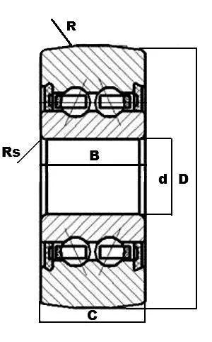 LR5207NPPU Track Roller 2-Row Bearing 35x80x27mm - Sealed Cam Follower - fast shipping 🇺🇸