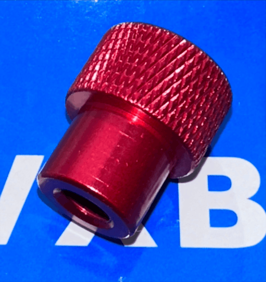 M6 x 18mm Red Knurled Thumb Nut – Closed End - Aluminum - fast shipping 🇺🇸