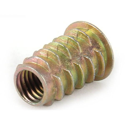 M8 20mm Zinc Alloy Threaded Wood Caster Insert Nut - Flanged Hex Drive Head - fast shipping 🇺🇸
