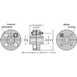 FCLS-200 NBK Flexible Flanged Shaft Coupling Made in Japan - fast shipping 🇺🇸