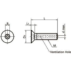 Made in Japan SVFCS-M3-8 NBK Hex Socket Countersunk Head Vacuum Vented Screws - Ventilation Hole Pack of 20 - fast shipping 🇺🇸