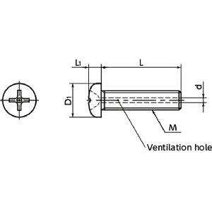 10-Pack Made in Japan SVPS-M6-25 NBK Phillips Cross Recessed Pan Head Machine Vacuum Vented Screw - Ventilation Hole - fast shipping 🇺🇸