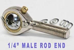 Male Rod End 1/4 POSB4L Left Hand Bearing - fast shipping 🇺🇸