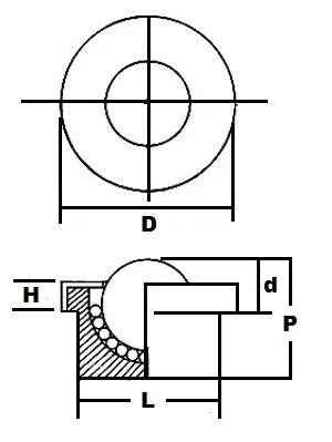 MBT-5/8 CS/SS Solid Machined Ball Transfer Unit 5/8 Main Bearing - fast shipping 🇺🇸