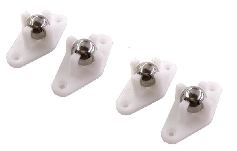 4-Pack Miniature Roller Ball Caster Leg Base Feet - fast shipping 🇺🇸