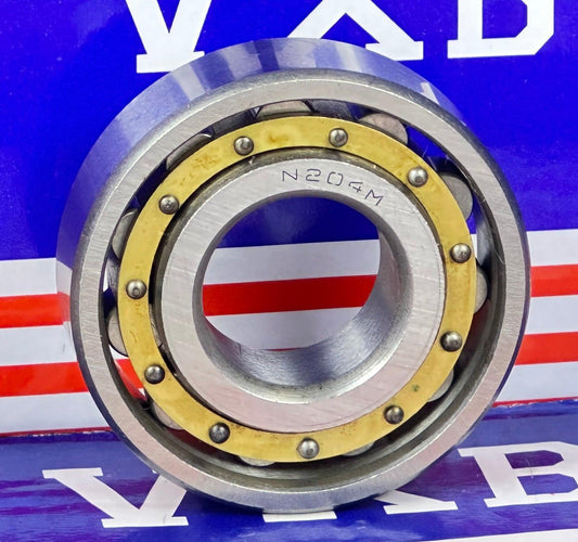 N204M Cylindrical Roller Bearing 20x47x14 Cylindrical Bearing - fast shipping 🇺🇸