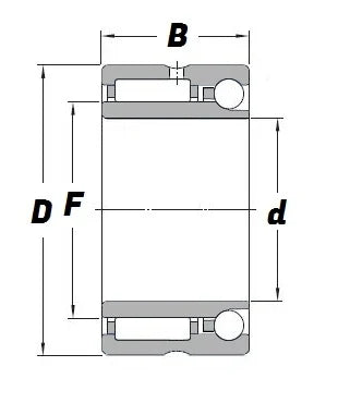 NATA5908 Combined Needle & Ball Bearing 40x62x30mm - fast shipping 🇺🇸