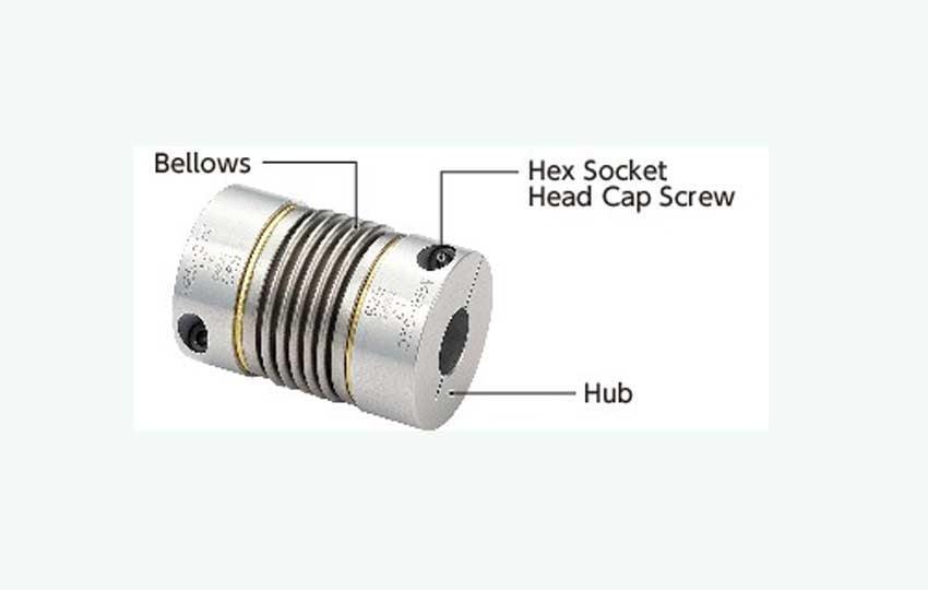NBK Japan MBB-19C 3mm to 1/4" Bellows-type Flexible Coupling - fast shipping 🇺🇸