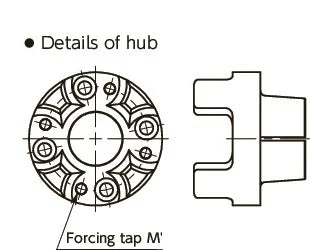 NBK Japan MJB-95-BL 25mm to 40mm Jaw-type Flexible Coupling - fast shipping 🇺🇸
