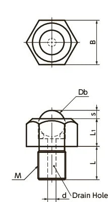 NBK Japan BRUHN-4-N Hex Head Screw Type Ball Transfer Unit for Upward, Downward & Sideward Facing Applications - fast shipping 🇺🇸