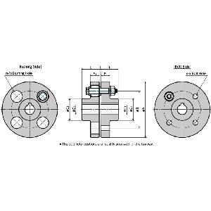 NBK Japan FCL-100 NBK Flexible Flanged Shaft Coupling - fast shipping 🇺🇸
